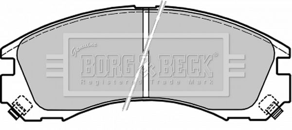 BORG & BECK Комплект тормозных колодок, дисковый тормоз BBP1565